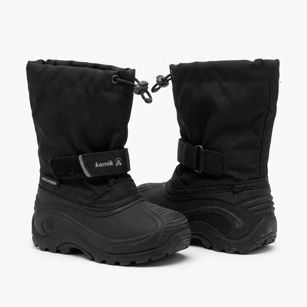 Kamik Waterproof Insulated Wesley Snow Boot Black Unisex Toddler 9
